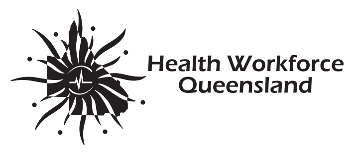 Health Workforce Queensland greyscale logo