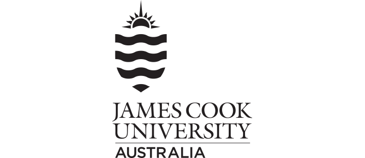 James Cook University Australia Stacked greyscale Logo