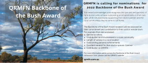 QRMFN BACKBONE OF THE BUSH AWARD 2022